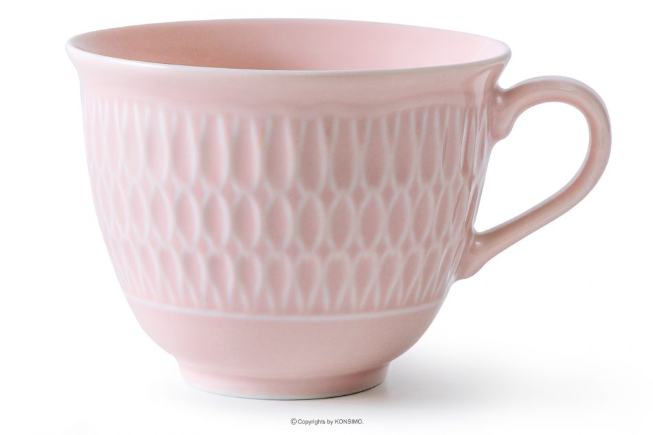 CMIELOW SOFIA Porcelánová kávová souprava 6 osob (18 ks) růžová růžová - obrázek 3
