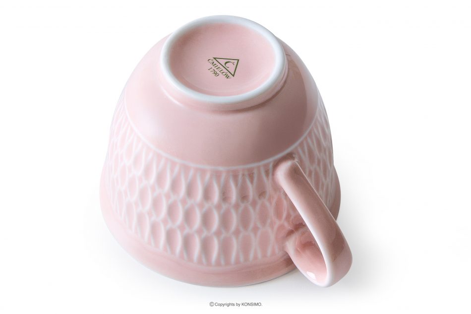 CMIELOW SOFIA Porcelánová kávová souprava 6 osob (18 ks) růžová růžová - obrázek 4