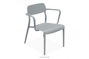 GALIO, https://konsimo.cz/kolekce/galio/ Zahradní křeslo z ekologického plastu šedé šedý - obrázek