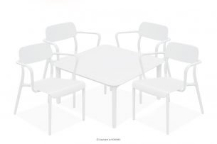 GALIO, https://konsimo.cz/kolekce/galio/ Sada zahradního nábytku křesla a konferenční stolek bílá bílý - obrázek
