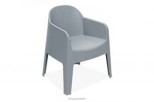 MALUS, https://konsimo.cz/kolekce/malus/ Moderní zahradní židle z polypropylenu šedá šedý - obrázek