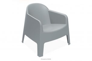 MALUS, https://konsimo.cz/kolekce/malus/ Moderní zahradní křeslo z polypropylenu šedá šedý - obrázek