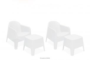 MALUS, https://konsimo.cz/kolekce/malus/ Sada zahradního nábytku moderní polypropylen bílá bílý - obrázek