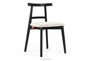 LILIO, https://konsimo.cz/kolekce/lilio/ Vintage židle boucle bílá/černá bílá/černá - obrázek