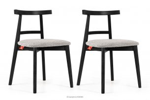 LILIO, https://konsimo.cz/kolekce/lilio/ Vintage židle boucle ocelová/černá 2 ks ocelová/černá - obrázek