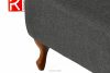 TOMIS Klasický pouf do obývacího pokoje antracitový tkaný antracitová - obrázek 3