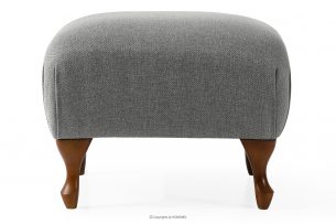TOMIS, https://konsimo.cz/kolekce/tomis/ Klasický pouf do obývacího pokoje, šedý, tkaný popelavá - obrázek