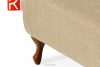 TOMIS Klasický pouf do obývacího pokoje béžový/modrý tkaný béžová - obrázek 4