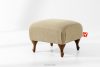 TOMIS Klasický pouf do obývacího pokoje béžový/modrý tkaný béžová - obrázek 2