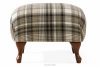 TOMIS Klasický pouf do obývacího pokoje hnědý/béžový tkaný hnědá/béžová - obrázek 1