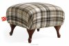 TOMIS Klasický pouf do obývacího pokoje hnědý/béžový tkaný hnědá/béžová - obrázek 3