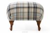 TOMIS Klasický pouf do obývacího pokoje béžový/modrý tkaný béžová/modrá - obrázek 1