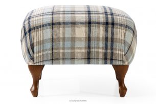 TOMIS, https://konsimo.cz/kolekce/tomis/ Klasický pouf do obývacího pokoje béžový/modrý tkaný béžová/modrá - obrázek