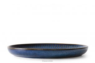 AD STRIPES, https://konsimo.cz/kolekce/ad-stripes/ Dezertní talíř reaktivní porcelán granátový tmavě modrá - obrázek