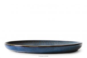 AD STRIPES, https://konsimo.cz/kolekce/ad-stripes/ Jídelní talíř reaktivní porcelán granátový tmavě modrá - obrázek