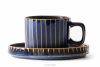 AD STRIPES Šálek na kávu reaktivní porcelán granátový tmavě modrá - obrázek 6