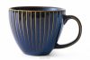 AD STRIPES Velký šálek reaktivní porcelán granátový tmavě modrá - obrázek 1