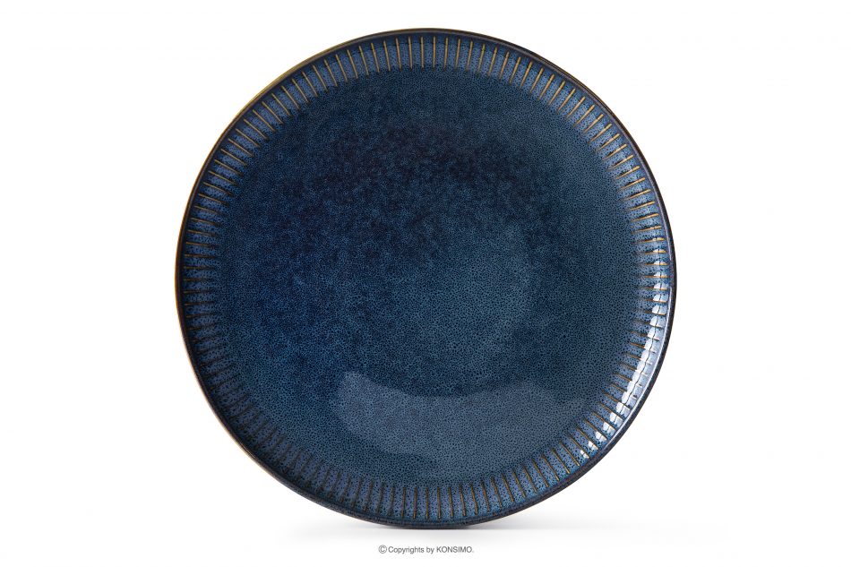 AD STRIPES Jídelní talíř 6 ks reaktivní porcelán granátový tmavě modrá - obrázek 5