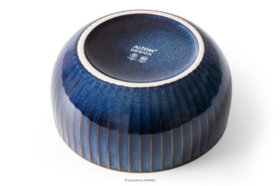 AD STRIPES Mísa 6 ks reaktivní porcelán granátový tmavě modrá - obrázek 4