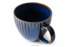 AD STRIPES Velký šálek 6 ks reaktivní porcelán granátový tmavě modrá - obrázek 4