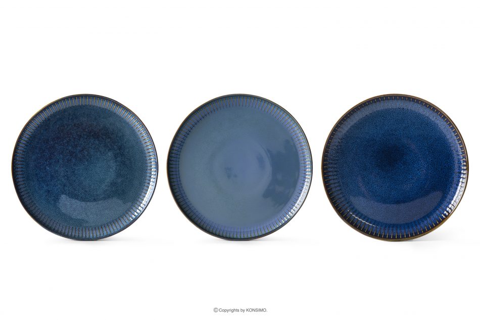 AD STRIPES Obední a kávová souprava pro 6 osob (30 ks) reaktivní porcelán granátová barva tmavě modrá - obrázek 6
