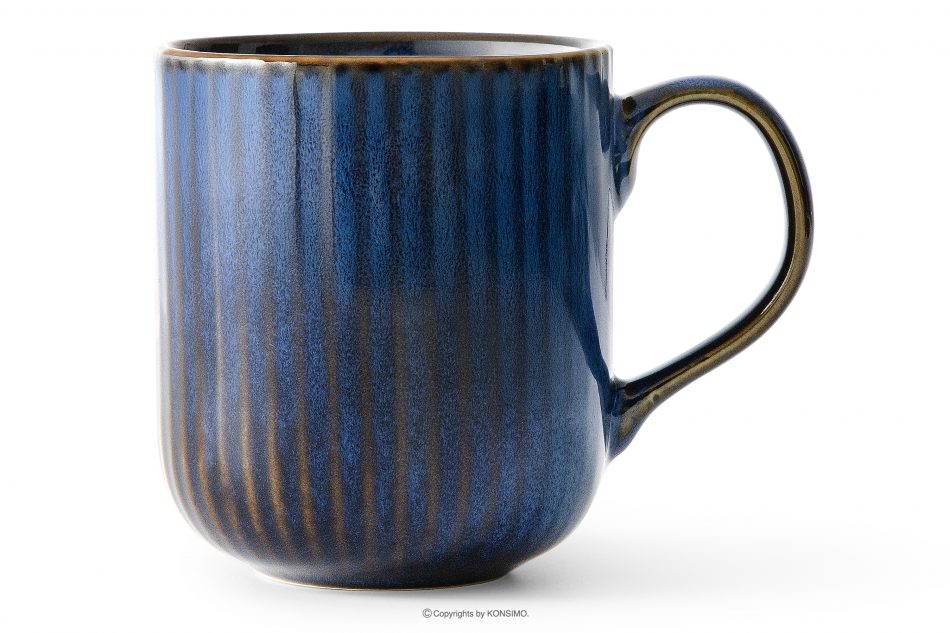AD STRIPES Čajová souprava pro 6 osob (12 ks) reaktivní porcelán, granátová barva tmavě modrá - obrázek 6