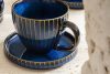 AD STRIPES Čajová souprava pro 6 osob (18 ks) reaktivní porcelán, granátová barva tmavě modrá - obrázek 15