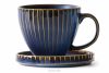 AD STRIPES Sada na snídani pro 6 osob (18 ks) reaktivní porcelán, granátová barva tmavě modrá - obrázek 6