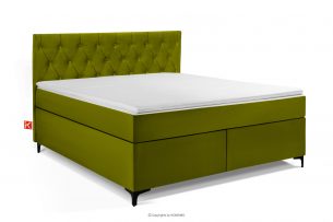 ARDEA, https://konsimo.cz/kolekce/ardea/ Kontinentální postel pružiny bonell látka velur 160 cm olivová olivová - obrázek