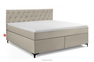 ARDEA, https://konsimo.cz/kolekce/ardea/ Kontinentální postel z veluru 180 cm krémová krémová - obrázek