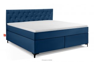 ARDEA, https://konsimo.cz/kolekce/ardea/ Kontinentální postel se snímatelným potahem z matrace 180 cm tmavě modrá tmavě modrá - obrázek